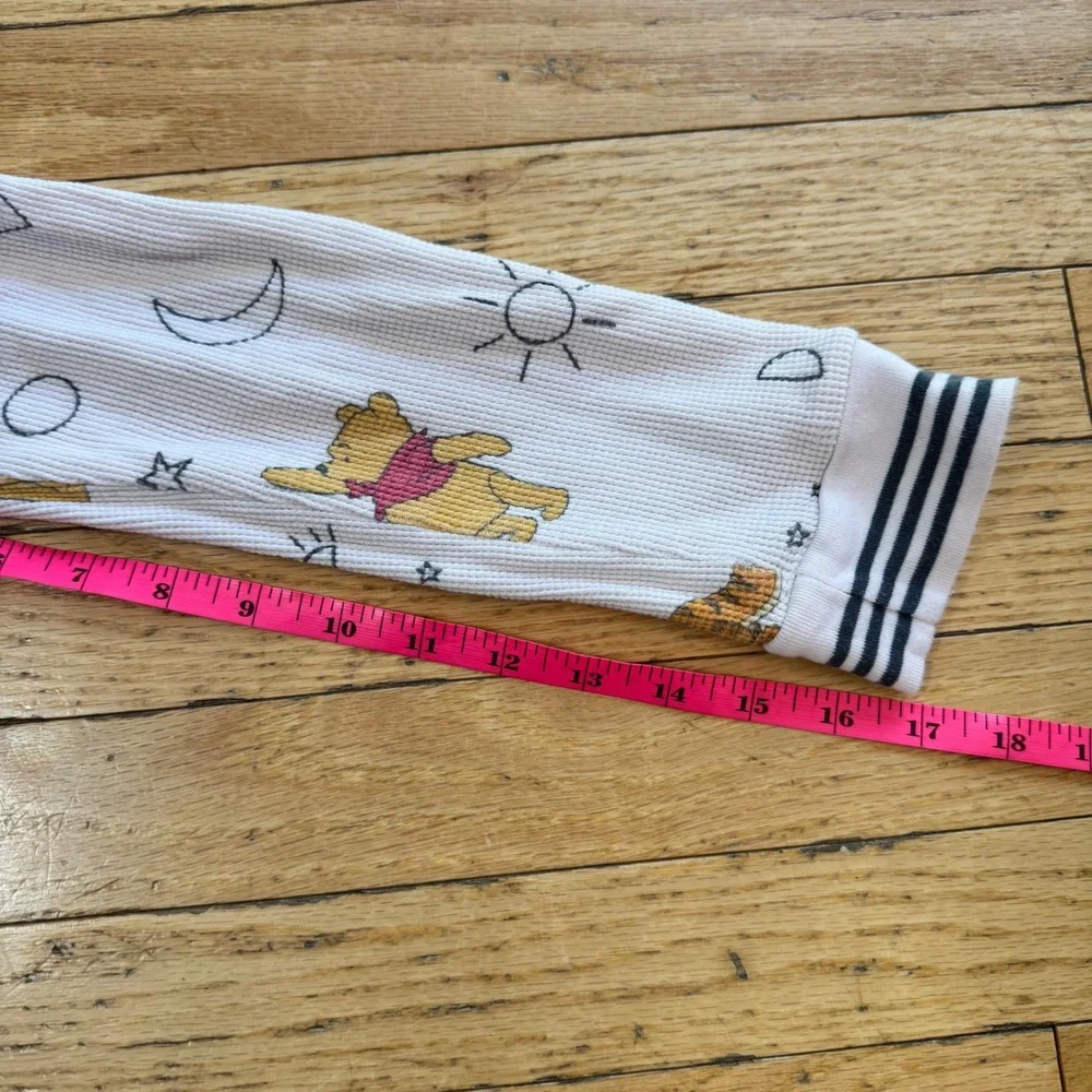 Disney Winnie the Pooh Tigger Waffle Knit Thermal Pajama Top White XL Loungewear - Picture 6 of 9